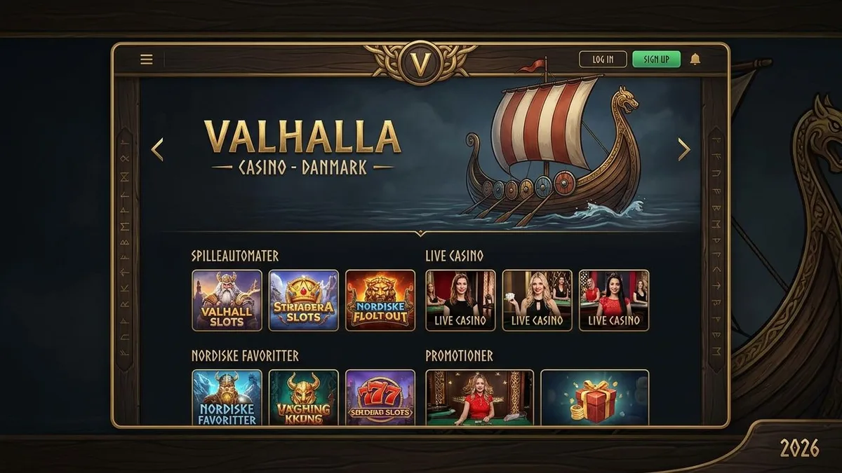 Valhalla Casino spillelobby